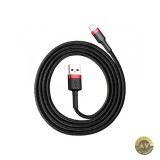 Cablu Date si Incarcare USB-A - Lightning Baseus Cafule 18W 1m Negru CALKLF-B19