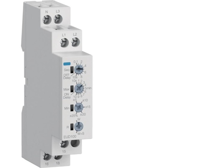 Releu monitorizare tensiune si faza 1P+N 3P(N) Hager EUD100