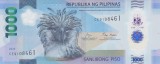 Bancnota Filipine 1.000 Piso 2023 - PNew UNC ( polimer - vezi descriere )