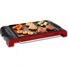 Health Grill Trisa, 1400 W max., suprafata de gatit 37 x 27 cm, neaderenta, rosu foto