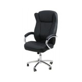 Scaun directorial OFF 314, ergonomic, spatar inalt, baza cromata, piele ecologica, 120 kg