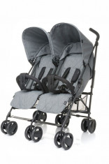 Carucior gemeni Twins 4Baby Grey foto