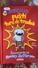 JURNALUL UNUI PUSTI TARE DE TREABA,INSEMNARILE LUI ROWLEY JEFFERSON/ JEFF KINNEY foto