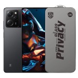 Folie de Protectie pentru Xiaomi Poco X5 Pro, TEO, Sticla Securizata ESD Antistatica, Super-X Privacy OG, Margini Negre, 0.30 mm, Transparent Inchis