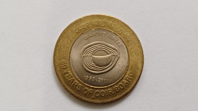 India-10 Rupees 2013-Bimetal foto