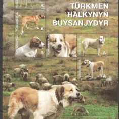 TURKMENISTAN 2013 FAUNA ANIMALE DOMESTICE CAINI ALABAY MICHEL 50 EURO