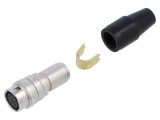 Conector circular HR10 push-pull mufă 2A argintat lipire