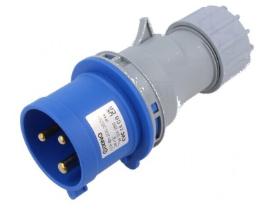 Conector alimentare AC mufă tată 32A IEC 60309 IP44 3 pini foto