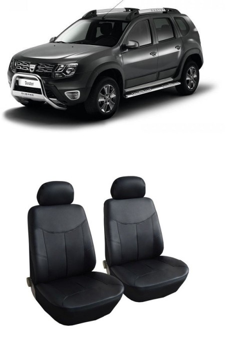 Set huse scaune din piele fata Dacia Duster 2010-2017 (1+1)