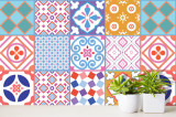 Sticker faianta - Classic Moroccan Colourful Mixed SET 2 - 24 buc - 15x15 cm