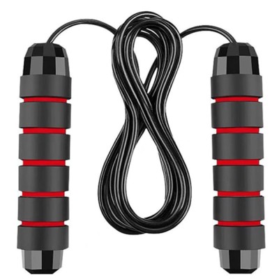 Coarda Fitness Durabila pentru Cardio, 2.8 m, negru/rosu - Arde Calorii Eficient foto