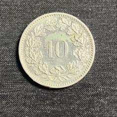 Moneda 10 rappen 1983 Elvetia