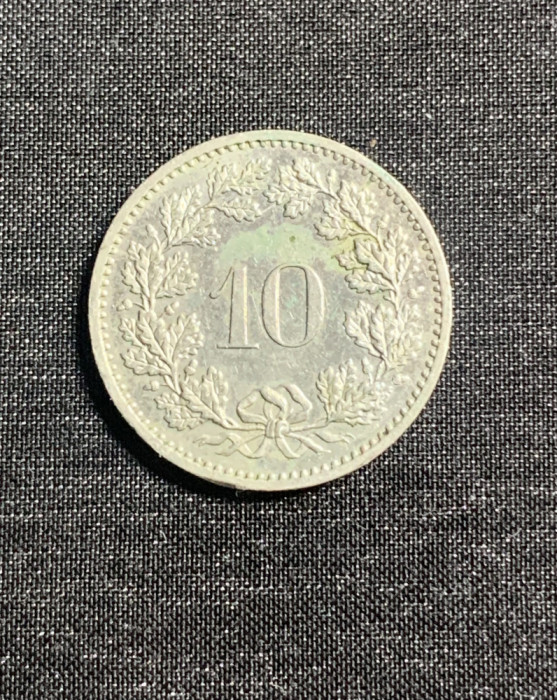 Moneda 10 rappen 1983 Elvetia