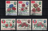 REGATUL YEMEN 1965 - Flori / serie completa, Stampilat