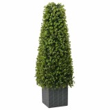 Planta artificială Eucalipt, cu ghiveci, 27x27x90 cm, verde