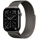 Apple Watch 11 GPS + Cellular, Carcasa Slate Titanium 46mm, Slate Milanese Loop - M/L