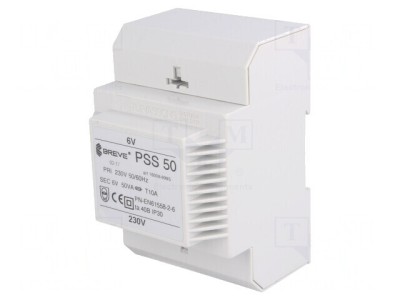 Transformator Alimentare 50VA 230V AC 6V Cu Termobandă și Cleme foto