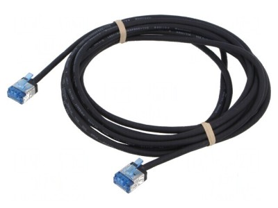 Patch cord U/FTP 6a 3m LSZH negru 32AWG foto