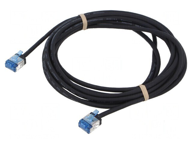 Patch cord U/FTP 6a 3m LSZH negru 32AWG