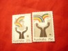 2 Timbre Australia 1983 - Piata Comuna, Nestampilat