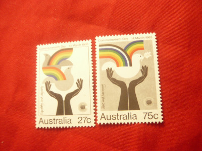 2 Timbre Australia 1983 - Piata Comuna foto