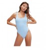 Costum baie intreg Speedo albastru, DE 34, dama, spate U, model Waffle, poliamida reciclata,outlet