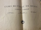1935 Curs metodic de desen, VIRGIL CONDOIU, DEM. DEMETRESCU Pentru clasa IV-VII