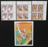SOMALIA-SPORTURI EXTREME -4 x 3 Val.+1 Colita**SOM 167A, Africa, Sport