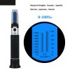 Refractometru Salinitate NaCl 0-100 ppt, Densitate 1.000-1.070, Tester Sare Lichide, Aluminiu Durabil