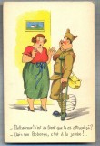AX 18 CP VECHE INTERBELICA -UMORISTICA MILITARA- GHINION ....?