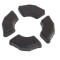 Set tampoane cauciuc roata moped