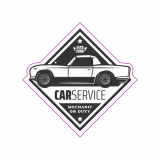Abtibild &quot;RETRO CAR SERVICE&quot; Cod:TAG 014 / T2 Automotive TrustedCars, Oem