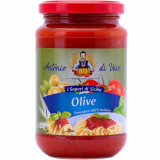 Sos pentru Paste Antonio Di Vaio Olive, 350g, Sos Paste, Sos cu Masline, Sos pentru Paste, Sos Paste Antonio Di Vaio, Sos cu Masline pentru Paste, Sos