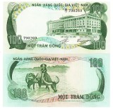 Vietnamul de Sud 100 Dong 1972 P-31 UNC