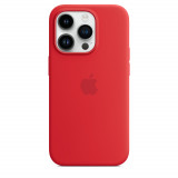 Husa de protectie telefon Apple pentru iPhone 14 Pro, Magsafe, Silicon, Red