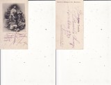 Fara de la munte-port popular-mini, liliput, clasica, rara-corespondenta Saraga, Bucuresti