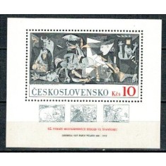 Cehoslovacia 1981 - Picturi, Picasso, colita neuzata