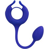 Calexotics-Inel Vibrant cu Greutate Albastru-Silicon, 10