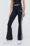 adidas Originals pantaloni de trening Flared Leggings culoarea negru, cu imprimeu, IN1100