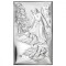 Icoana Argint Inger Pazitor La Malul Apei 9x15cm COD: 3132