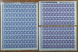 Cumpara ieftin ✅RO 1963 LP 559 &quot;Cosmonautica-Luna 4 &quot; , 100 serii ( coala indoita pe dantelura la jumatate + coala nedantelata 2x50 ) ,MNH, Nestampilat