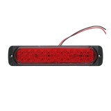 Lampa laterala LED rosie slim 12-24V 195x42x15 mm Breckner