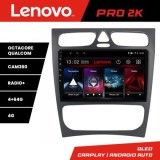 Navigatie Mercedes C W203 2001-2007 Lenovo Kit-clk 8 core QLED 2K 4+64 360 Android Waze USB Navigatie Internet Youtube Radio CarStore Technology
