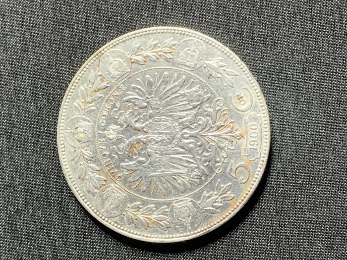 Moneda 5 coroane 1900 Austo-Ungaria argint