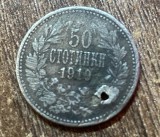 C50 - Moneda foarte veche - Bulgaria - 50 stotinchi - 1910