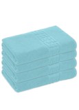 Cumpara ieftin Set 4 Prosoape Baie Lux Bumbac 100% Bleu 550 GSM- 70x130 Cm