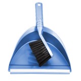 Cumpara ieftin Faras din plastic, cu lamela de cauciuc si perie, Y239, albastru