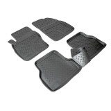 Set de 4 covorase cauciuc 3D stil tavita premium pentru Ford Focus II 2004-2008, Recambo