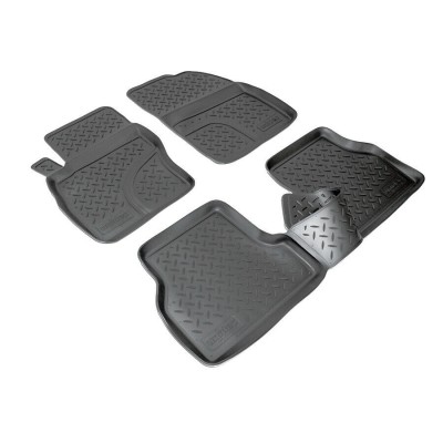 Set de 4 covorase cauciuc 3D stil tavita premium pentru Ford Focus II 2004-2008 foto