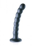 Dildo Beaded G-Spot Gunmetal